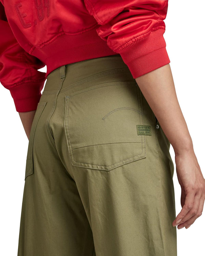 G-STAR RAW Damen Stray Chinohose Pants 29W / 34L Grün (Smoke Olive D22894-d387-b212), 29W / 34L Grün