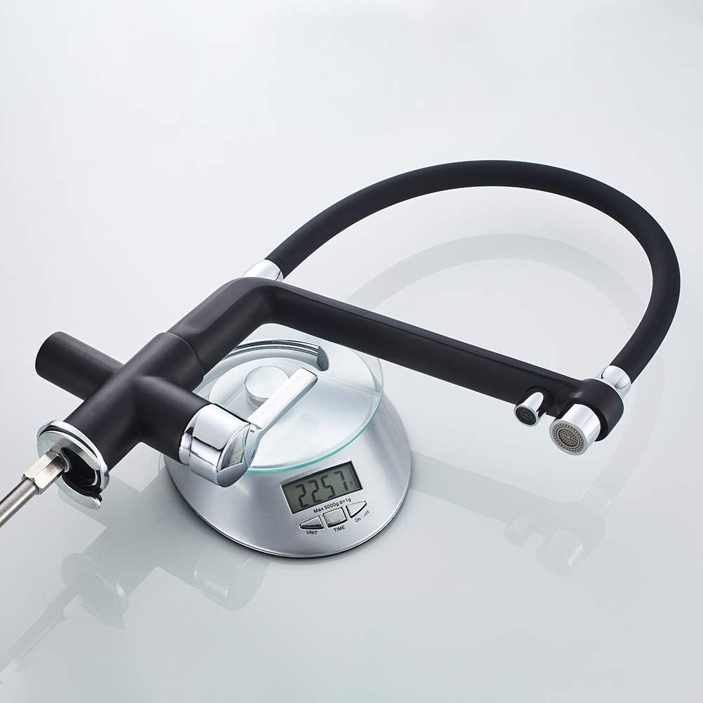 GRIFEMA DOVER-G4010B-2 | Küchenarmatur - Küche Wasserhahn mit Flexibler Auslauf, Brause mit 2 Strahl