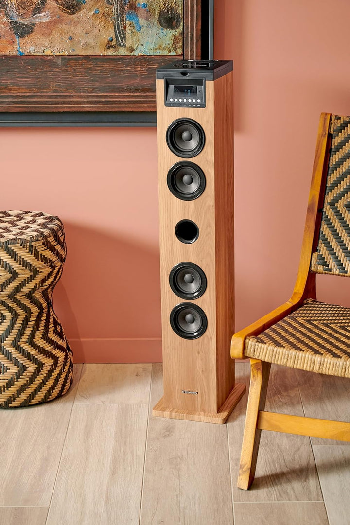 THOMSON BOISDS122CD Multimedia-Tower mit CD-Player, natur