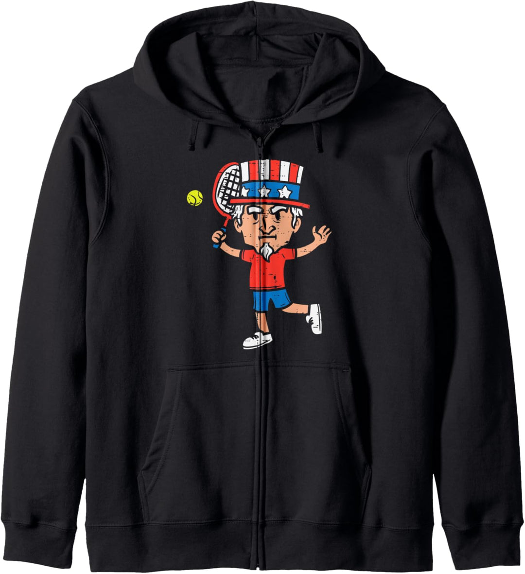 Uncle Sam Tennis American USA Sports 4th Of July Fourth Boys Kapuzenjacke