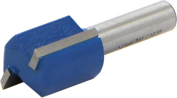 kwb HSS Nutfräser Ø 18 mm, hartmetallbestückt mit präzisem Spannschaft und optimierter Schneidengeom