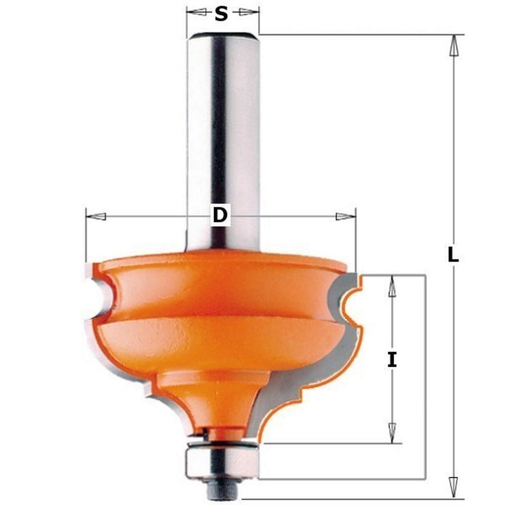 CMT Orange Tools 956.501.11 – Erdbeere für Zierleisten mit rodam. HM S 12 D 47.5 x