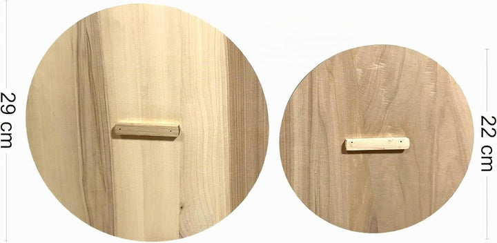 Wooden World – Holzeimer mit 2 Deckeln zum Fermentieren von Sauerkraut und Gurken Fass für Sauerkrau