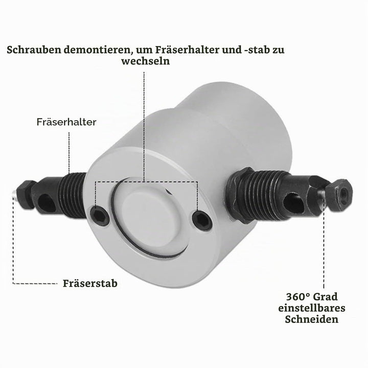 Doppelkopf-Blechschneider, Metallschneider Metallknabber-Werkzeug Blechknabber Elektrische Bohrmasch