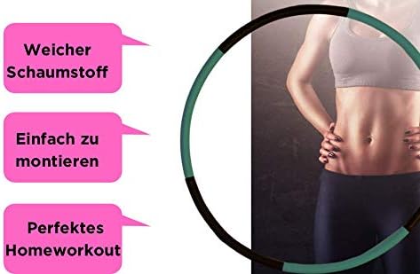 Hula Hoop Reifen Erwachsene Hullahub zum Abnehmen 1,2kg Sportgeräte für Zuhause Fitness Geräte Hula-