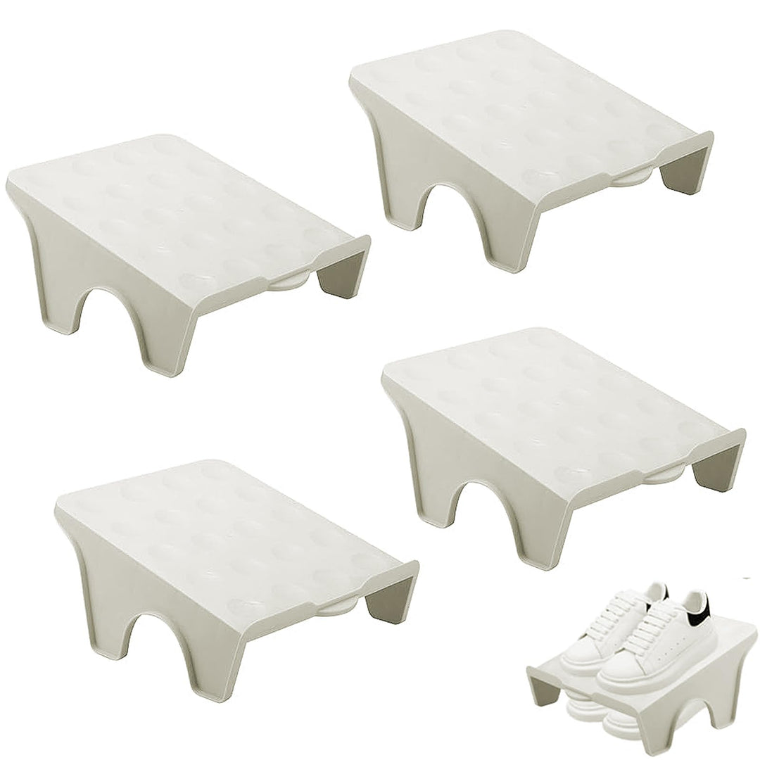 Schuhstapler, 4 Stück Schuhschlitzversteller, Schuhschlitze Organizer Platzsparend Schuhorganizer Sc
