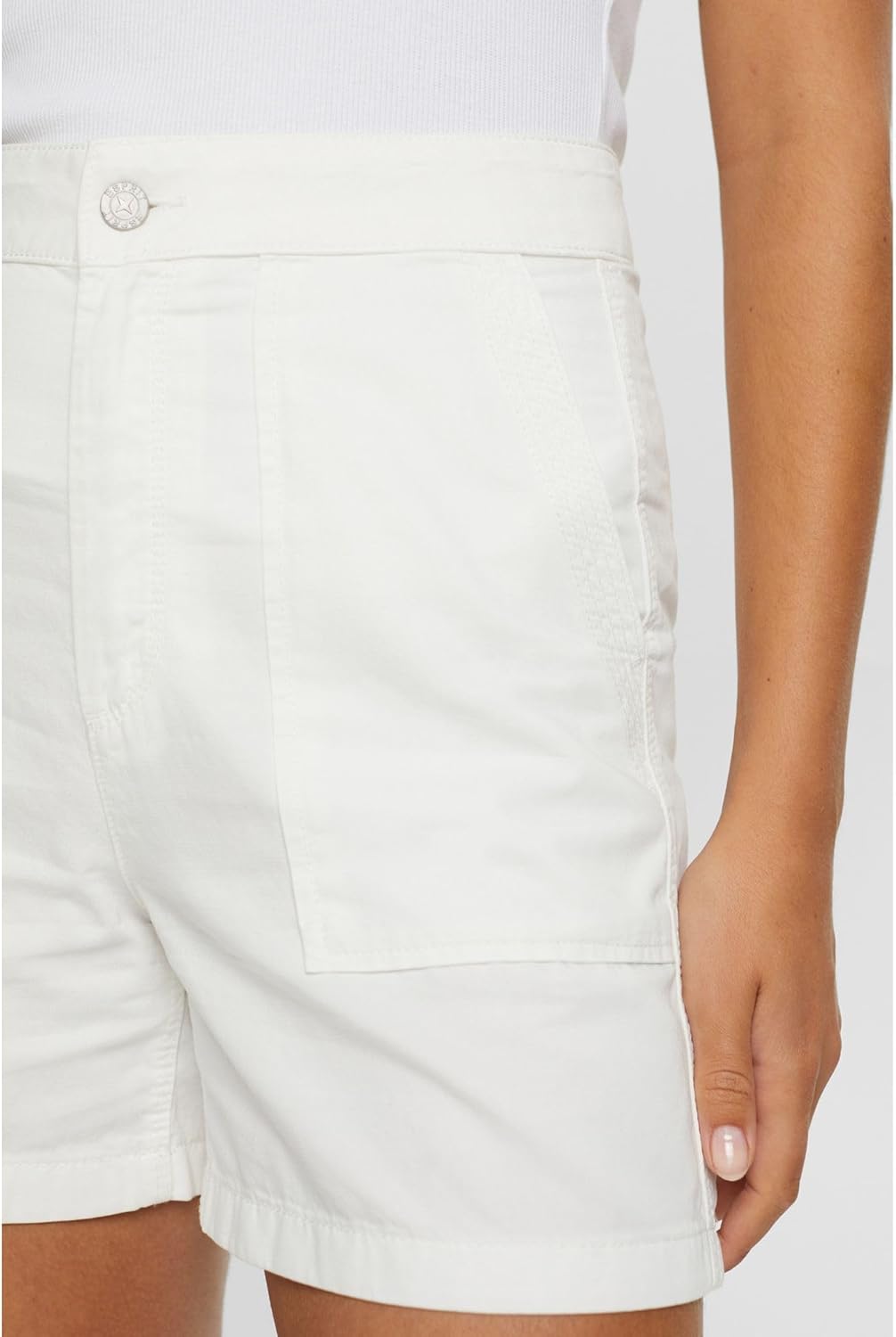 ESPRIT Damen Shorts 38 100/White, 38 100/White