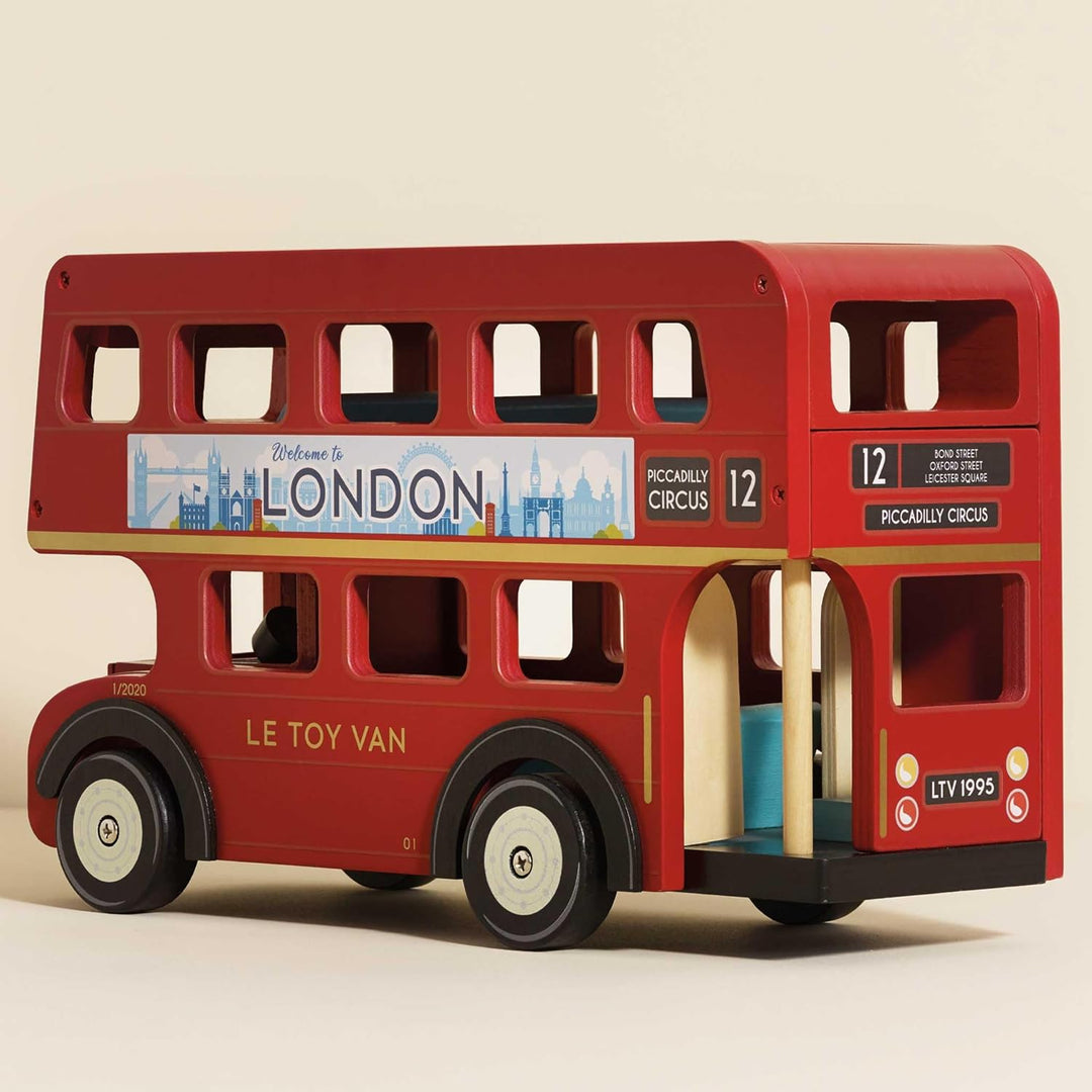 Le Toy Van - TV469 - Lernspielzeug ?London Bus" für Kleinkinder ab 3 Jahren, Doppeldeckerbus im Lond