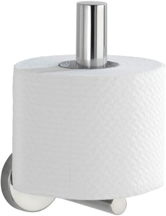 WENKO Ersatzrollenhalter Mod. Bosio Shine, Wandhalter für Toilettenpapier aus Edelstahl, glänzende O