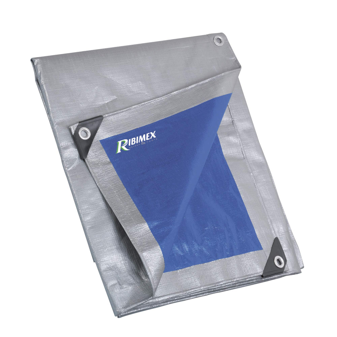 Ribimex PRB25006X10 Pro verstärkte Abdeckplane, 6 x 10 m, 250 g, Mehrfarbig 6 m x 10 m, 6 m x 10 m