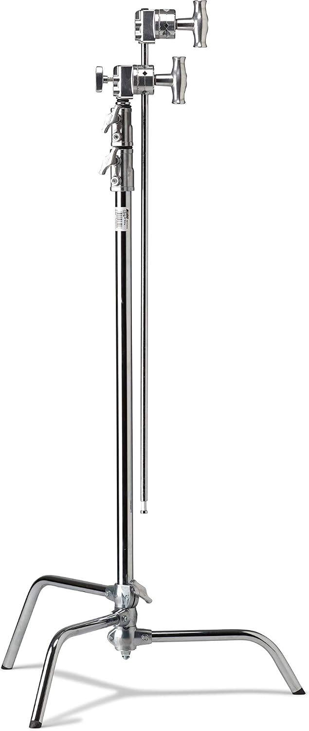 Kupo Master C-Stand mit verschiebbaren Beinen, 101,6 cm, Ständer 6,3 cm Griffkopf &amp; 101,6 cm Griffar