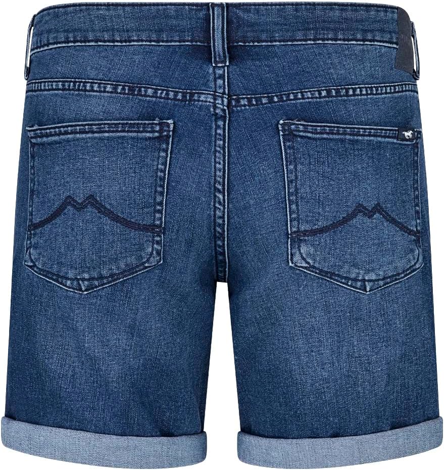 MUSTANG Damen Shorts Bermuda Kurze Jeans Hose Regular Jeansshorts Hotpants Basic Denim Stretch Baumw