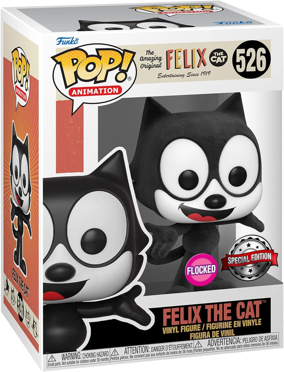 Funko Pop! Flocked Felix The Cat (526) - Limited Edition Collectible Figure