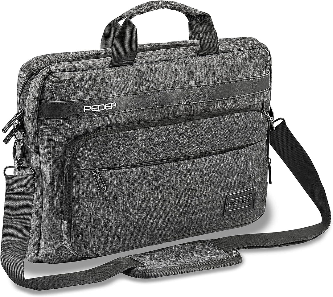 Pedea Laptoptasche URBAN-NICE Notebook Umhängetasche mit Tablet Fach, grau 15,6 Zoll Urban-Nice 15,6