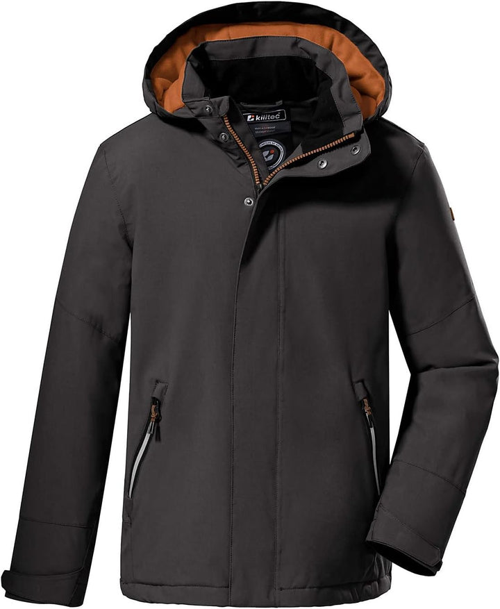 Killtec Jungen Kow 206 Bys Jckt Outdoorjacke/Funktionsjacke mit Kapuze 116 Schwarz, 116 Schwarz
