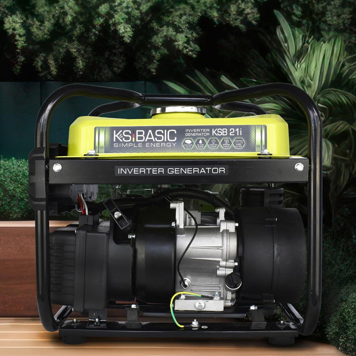 K&S Basic KSB 21i - 4 takt benzin stromgenerator, invertergenerator 2,9 PS mit Automatischer Spannun