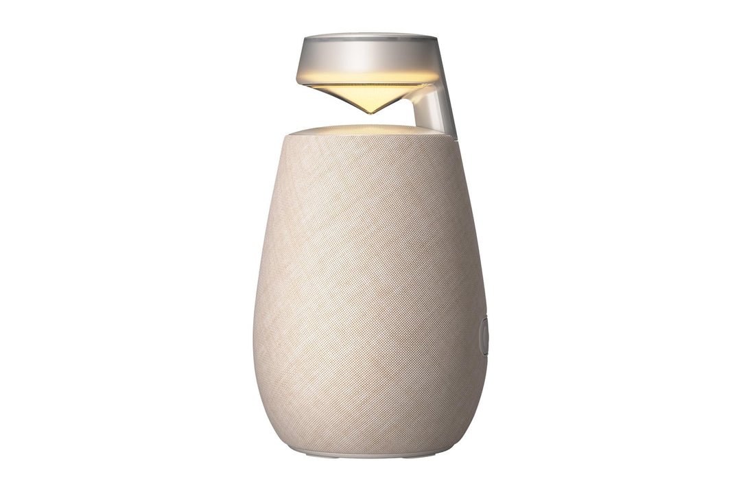 LG XBOOM Go DXO2T, 360° Bluetooth-Lautsprecher (20 Watt, Google Assistant, Siri, Beleuchtung), Beige