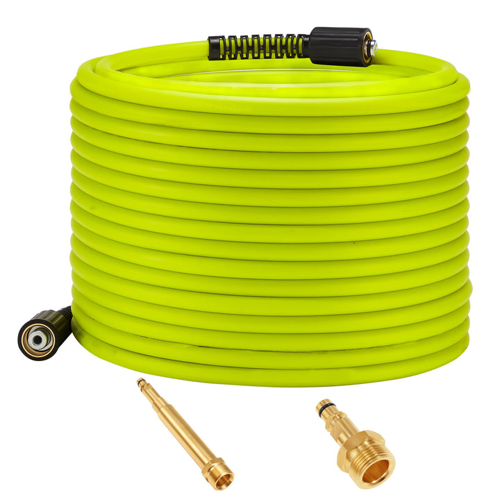 M MINGLE Hochdruckreiniger Schlauch 15m (50 FT) x 1/4 Zoll, M22 14mm Ersatzschlauch für Hochdruckrei