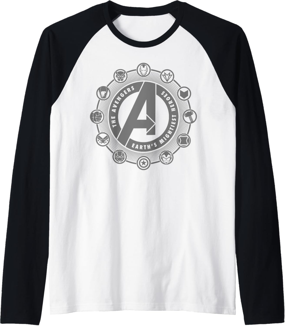 Marvel Avengers Character Circle Logos Raglan