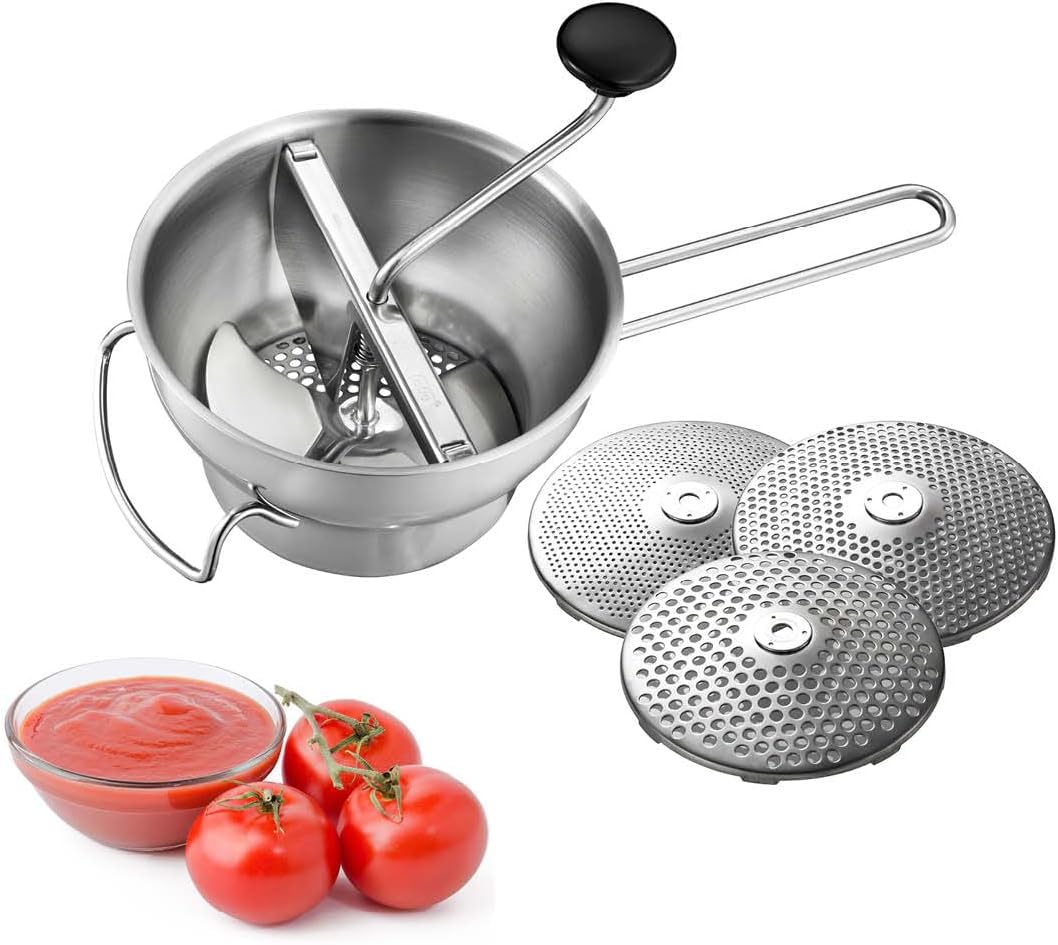 Küchenhelfer Set: GEFU Passiergerät Flotte Lotte® & GEFU Einfülltrichter VERSARE - manuelle Edelstah