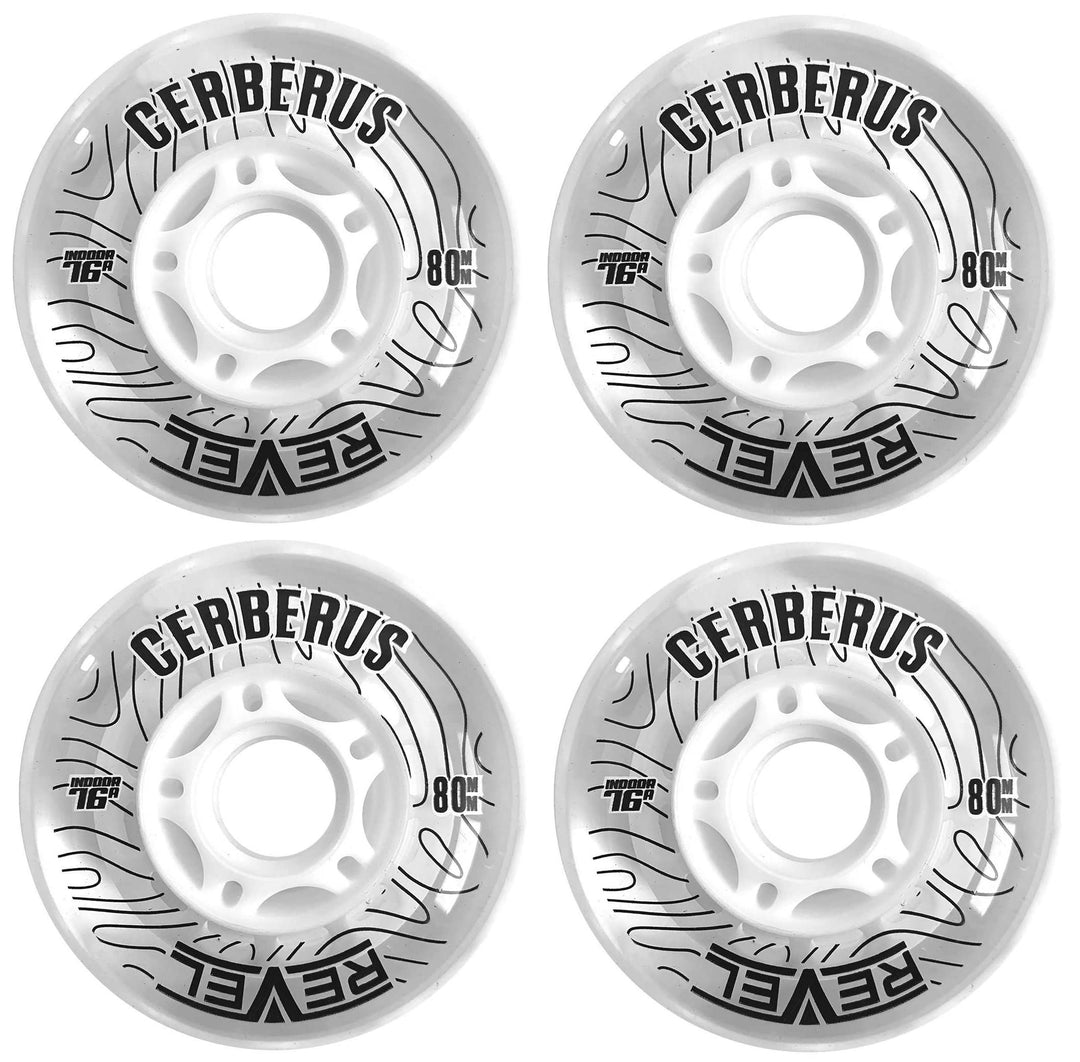 Alkali Revel Clear Indoor Soft 76A Roller Inline-Hockey-Rollen 80 mm, 80 mm