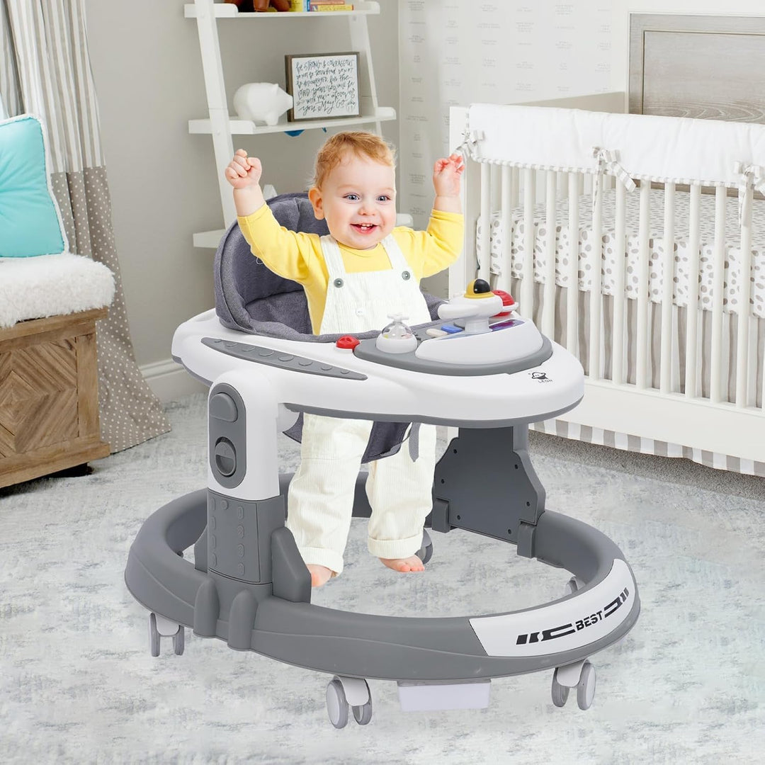 Baby Lauflernhilfe,Lauflernhilfe vom Sitzen zum Stehen, mehrfach abnehmbarer Modus, Unterhaltungs-Le