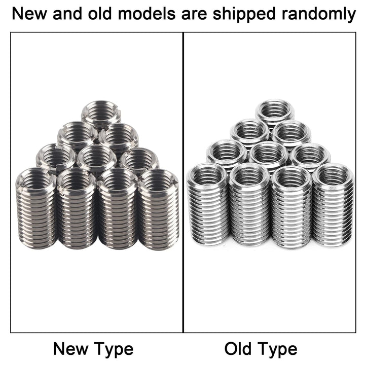10Pcs Gewindeeinsatz Reparaturmutter Gewindeschlitzen Weibliche M12 und Männliche M16 Schraubbuchse,