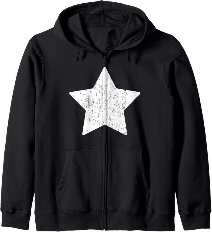Star, Distressed Kawaii Star Illustration Japanese Harajuku Kapuzenjacke
