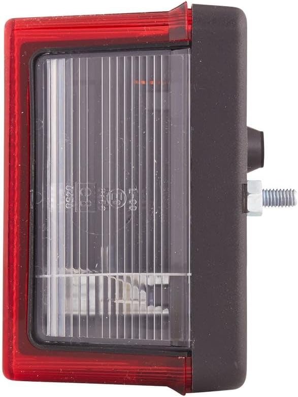 HELLA - Heckleuchte - Glühlampe - 12V - Anbau - Lichtscheibenfarbe: rot - Stecker: Flachstecker - re