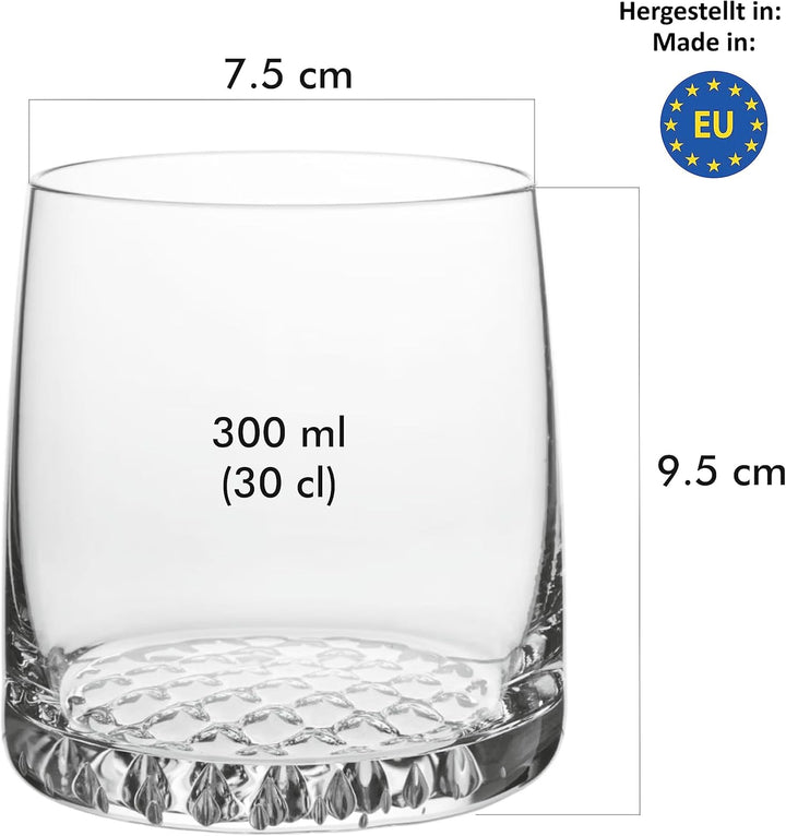 KIAPPO Whiskygläser - Gläser - Kristallgläser - Whiskybecher-Set - Gläser &amp; Trinkgeschirr - Cocktail