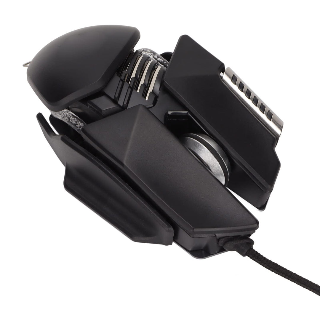 Gaming-Maus, 12800 DPI Einziehbare Anpassung Wassergekühlter RGB-Lichteffekt Kabelgebundene Maus Gal