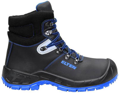 ELTEN Sicherheitsschuhe ALESSIO XW Mid ESD S3, Damen und Herren, Leder, Stahlkappe, leicht, robust,