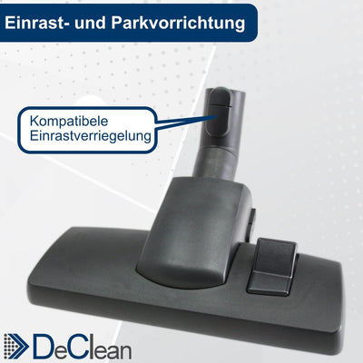 DeClean Bodendüse Bürste kompatibel mit Miele Staubsauger C1, C2, C3, Complete, Compact, Classic, S8