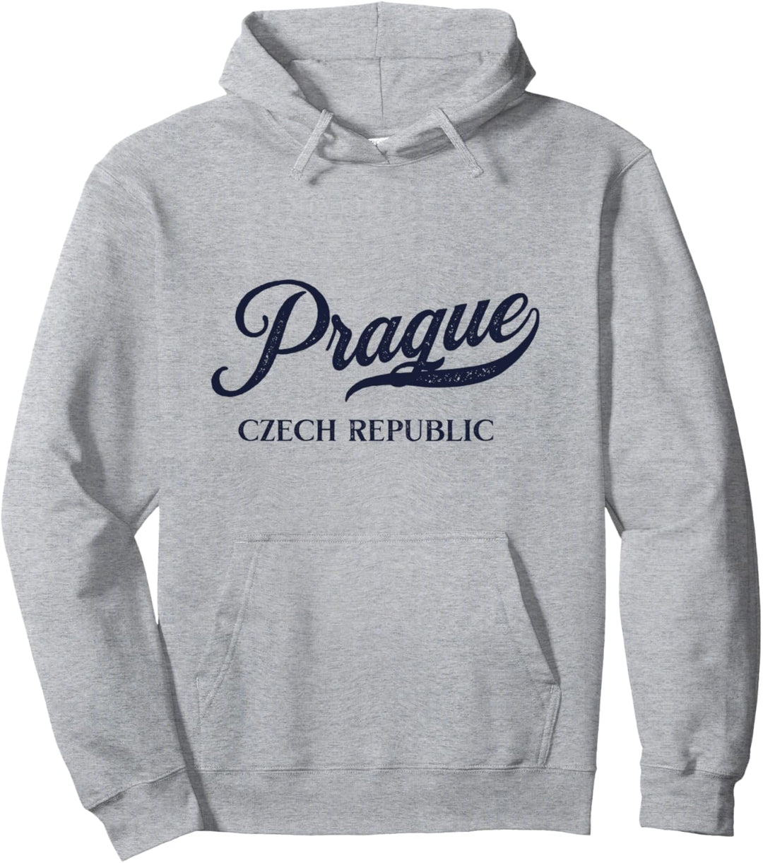 Retro Czech Republic City - Vintage Prag Pullover Hoodie