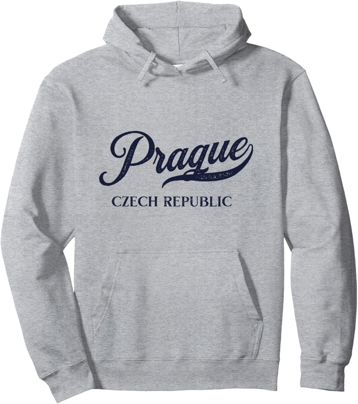 Retro Czech Republic City - Vintage Prag Pullover Hoodie