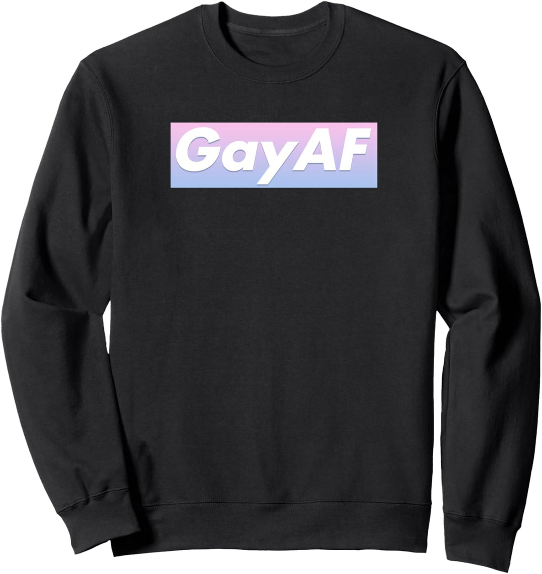 GAY AF - Trans Stolz - Transgender-Stolz Sweatshirt
