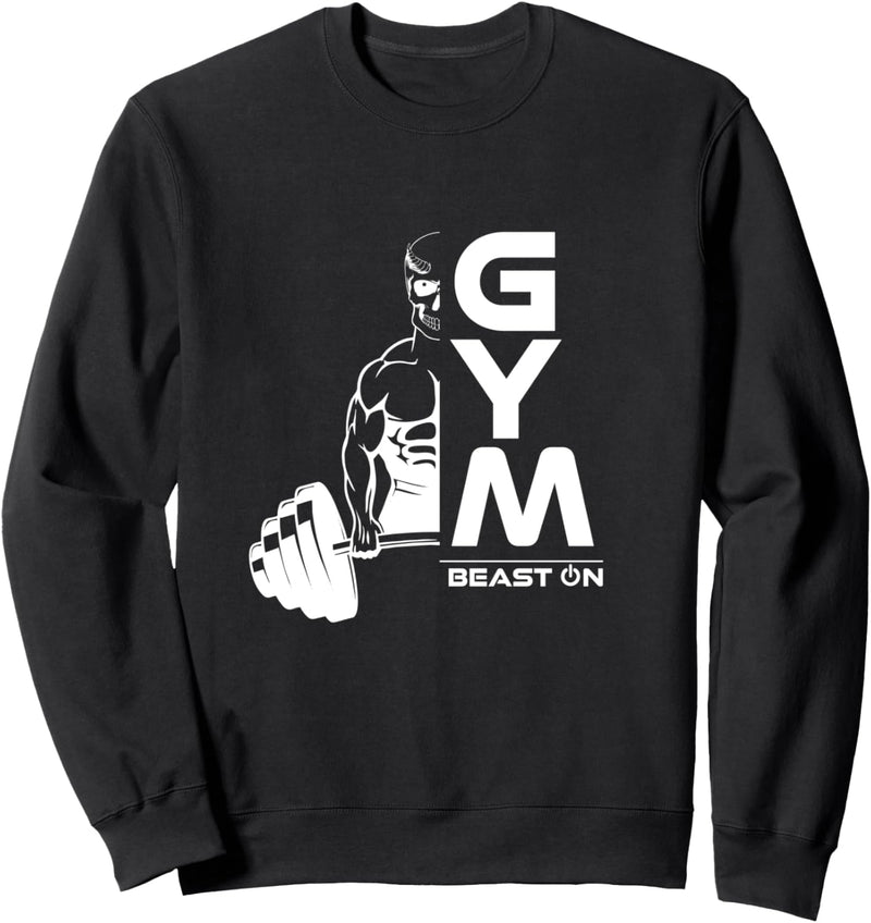 Deadlift Demon Dämon Beast ON GYM Motivation Fitness Sprüche Sweatshirt