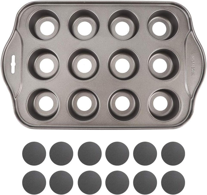 Tnfeeon Kuchenform, Mini-Käsekuchenform aus Kohlenstoffstahl, Rund, mit Abnehmbarem Boden, Antihaft-