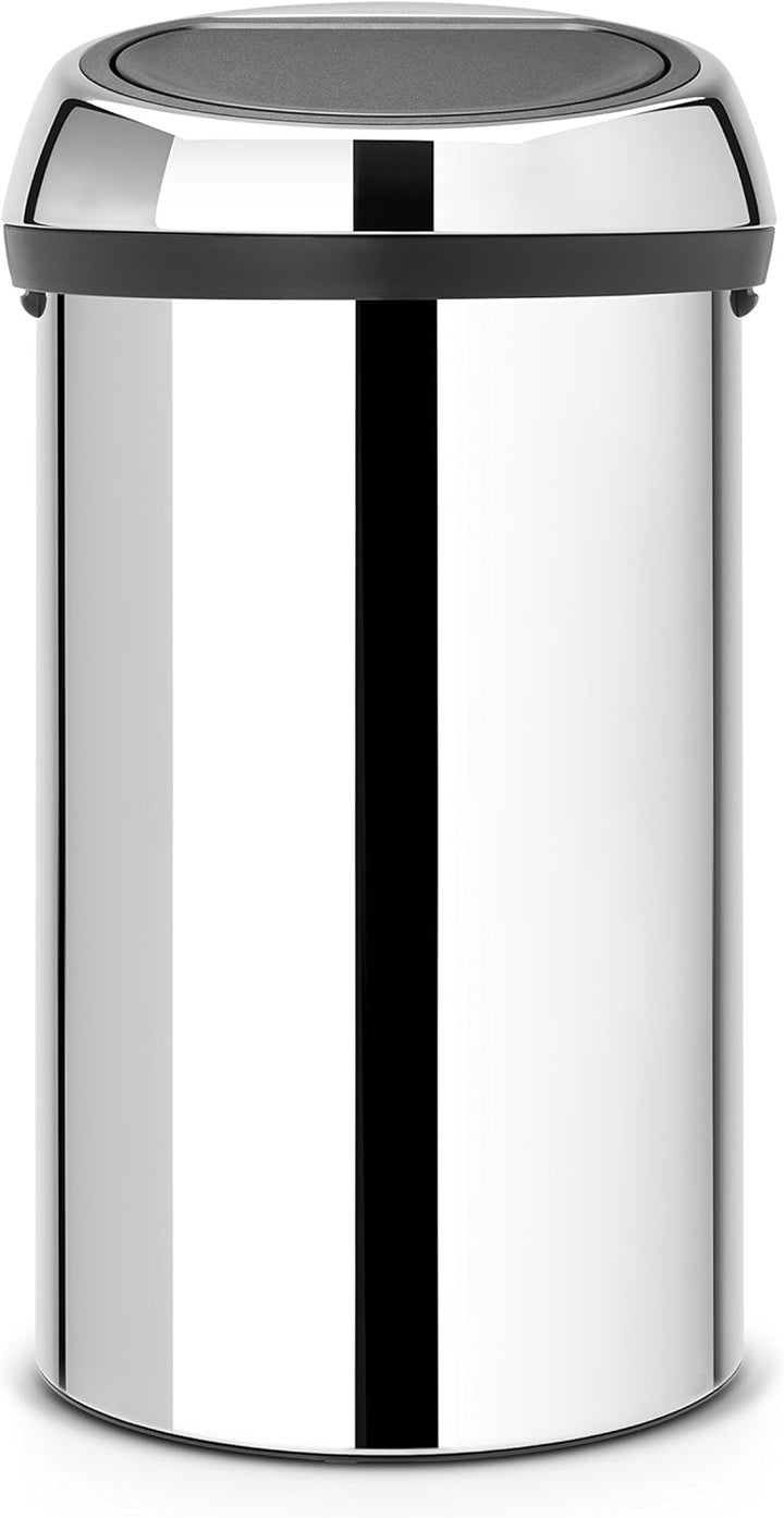 Brabantia 402609 Touch Bin Abfalleimer 60 l, Brilliant Steel 60 Liter Brilliant Steel, 60 Liter Bril