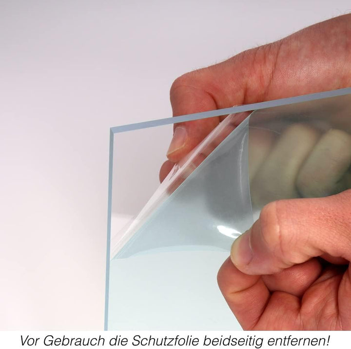 Cuadros Lifestyle | 4mm Acrylglas 40 x 40 cm 2er Pack | PMMA XT | transparent | glasklar | UV bestän