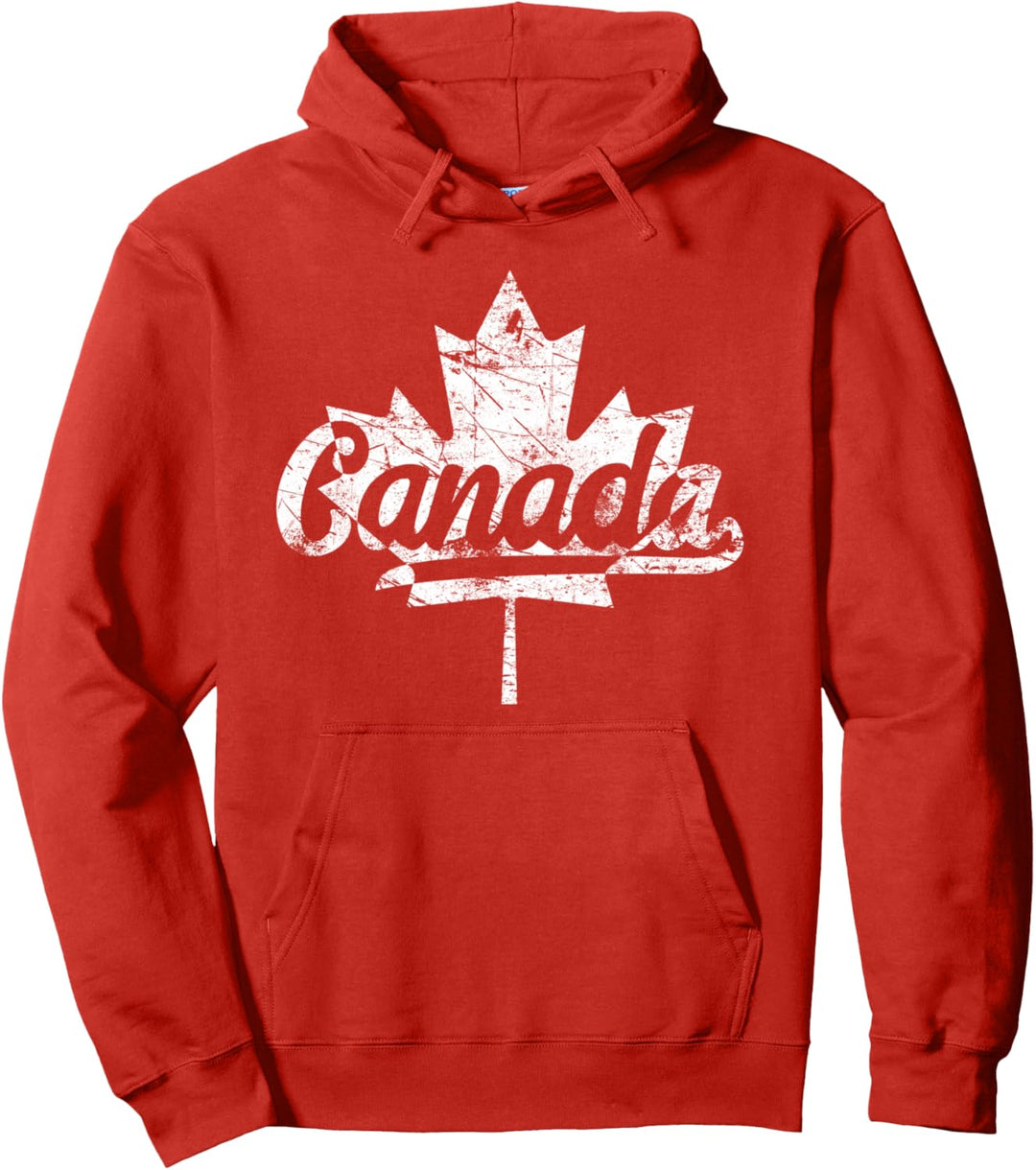 Kanada Retro Vintage Stolze kanadische Flagge Ahornblatt Pullover Hoodie