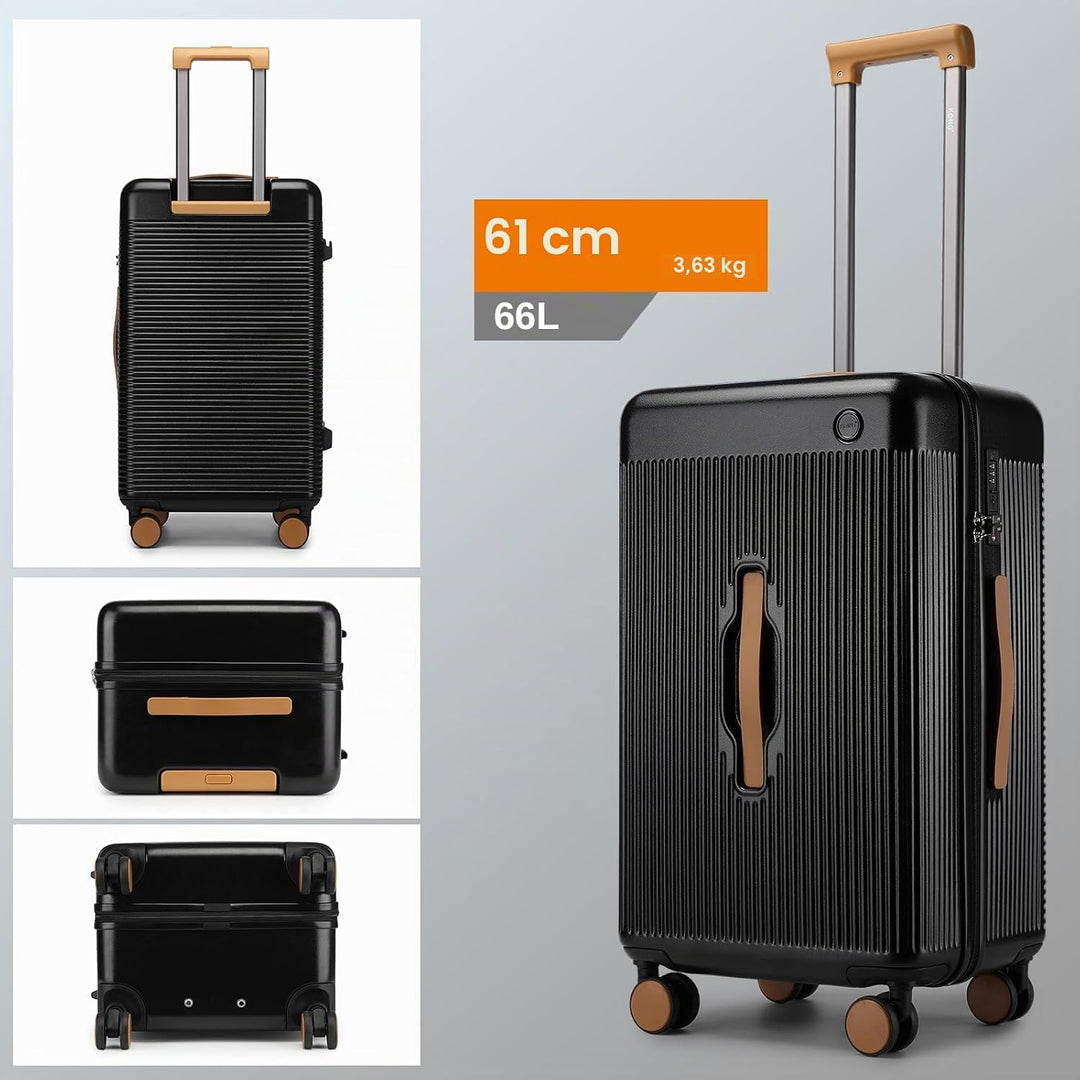 Kono 61 cm grosser Koffer, Leichter ABS+Polycarbonat-Hartschalentrolley, modischer Reise-Check-in-Et