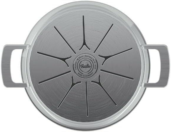 Fissler Phi Collection Kochtopf (24 cm, 5,1 L) mit Glasdeckel – grosser Edelstahl-Topf, induktionsge