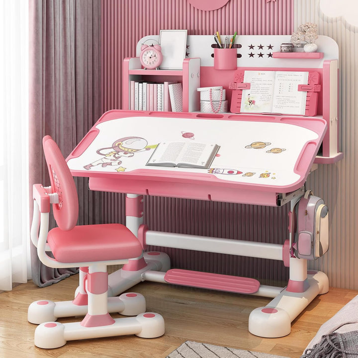 Kinder-Schreibtisch- und Stuhl-Set, Kinderschreibtische für Jungen, Mädchen, Schreibtisch für Kinder