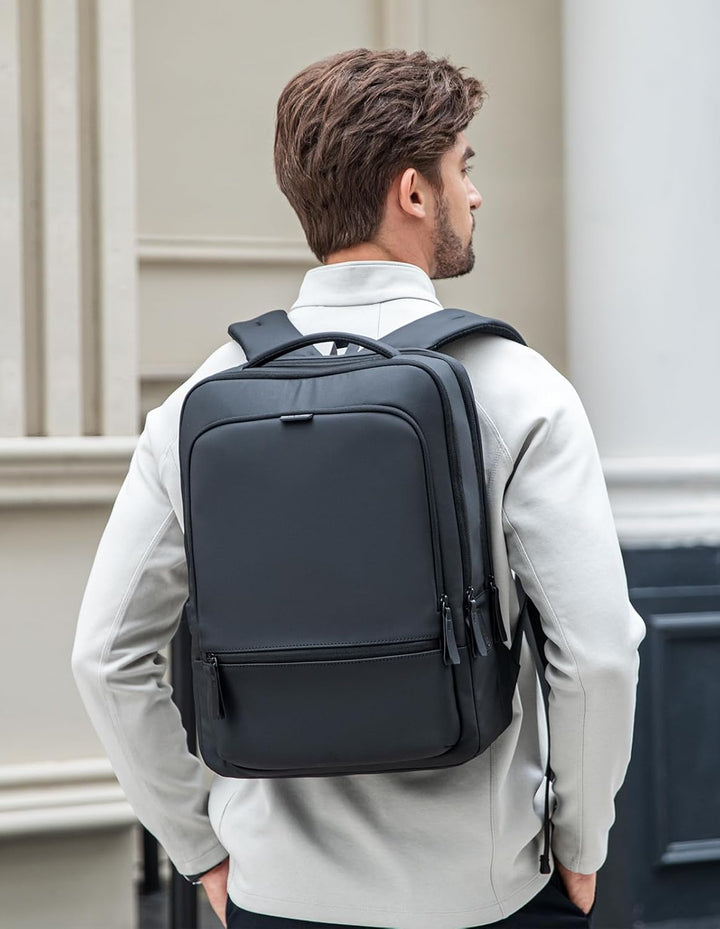 MARK RYDEN Business Rucksack Pendlerrucksack Herren PU Wasserabweisend 15,6 zoll PC mit USB-Ladeansc