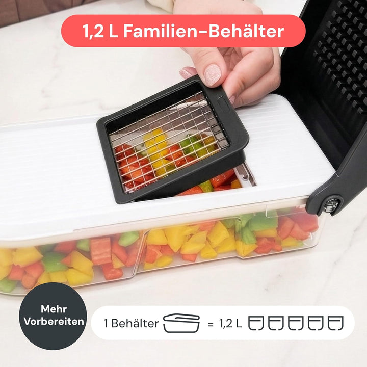 Gemüseschneider Mandoline Gemüsehobel - Gemüse Schneider Zwiebelschneider Kartoffelschneider Obstsch