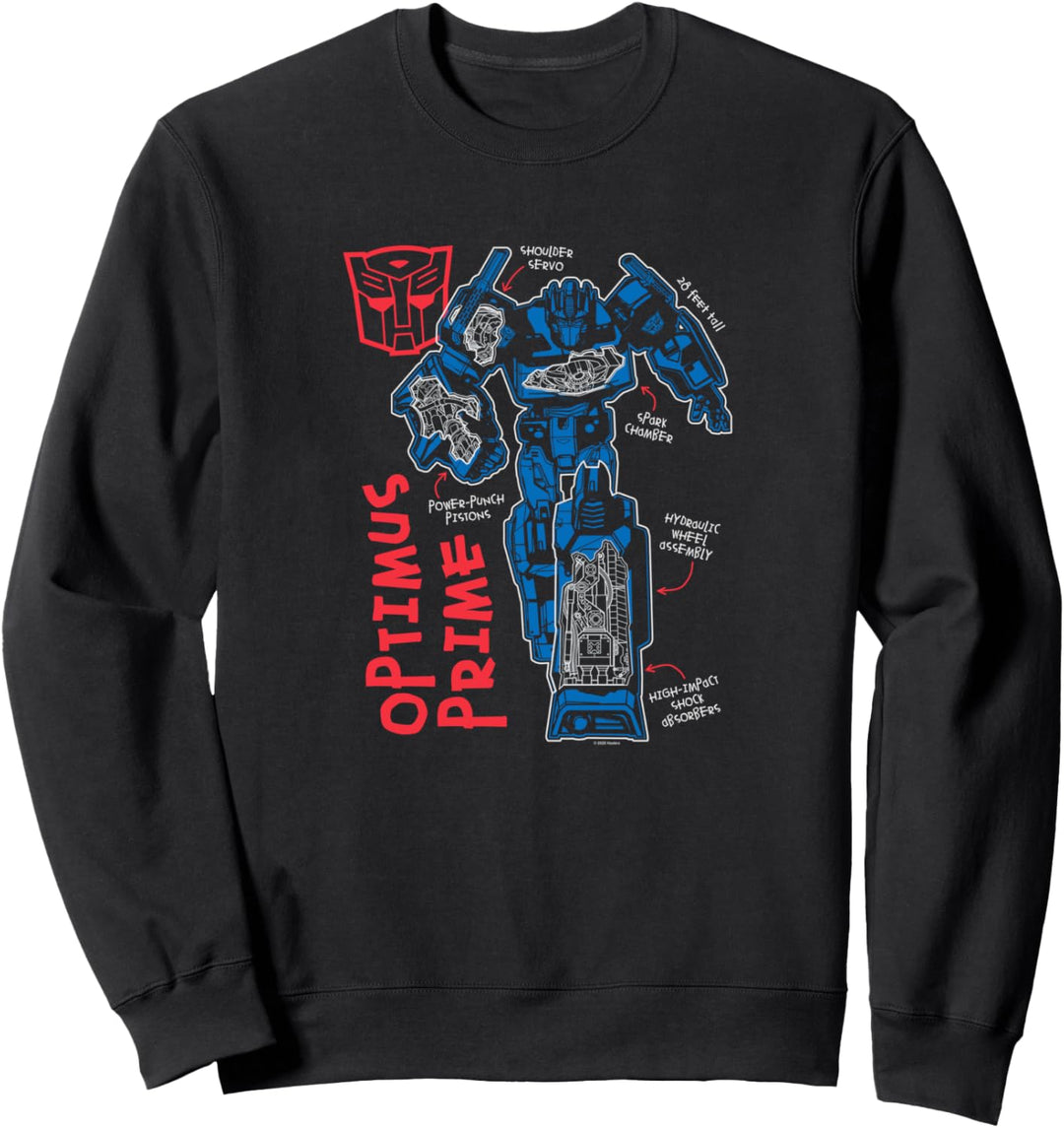 Transformers Optimus Prime Running Doodle Sweatshirt