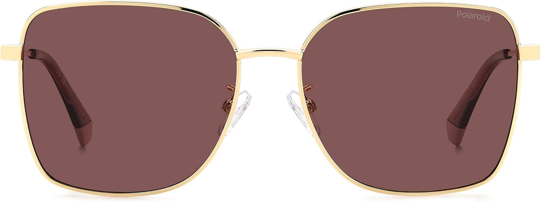 Polaroid Unisex Sonnenbrille PLD 4158/G/S/X 58/16/145 Damen Sunglasses, NOA/KL Gold BURGNDY, 58