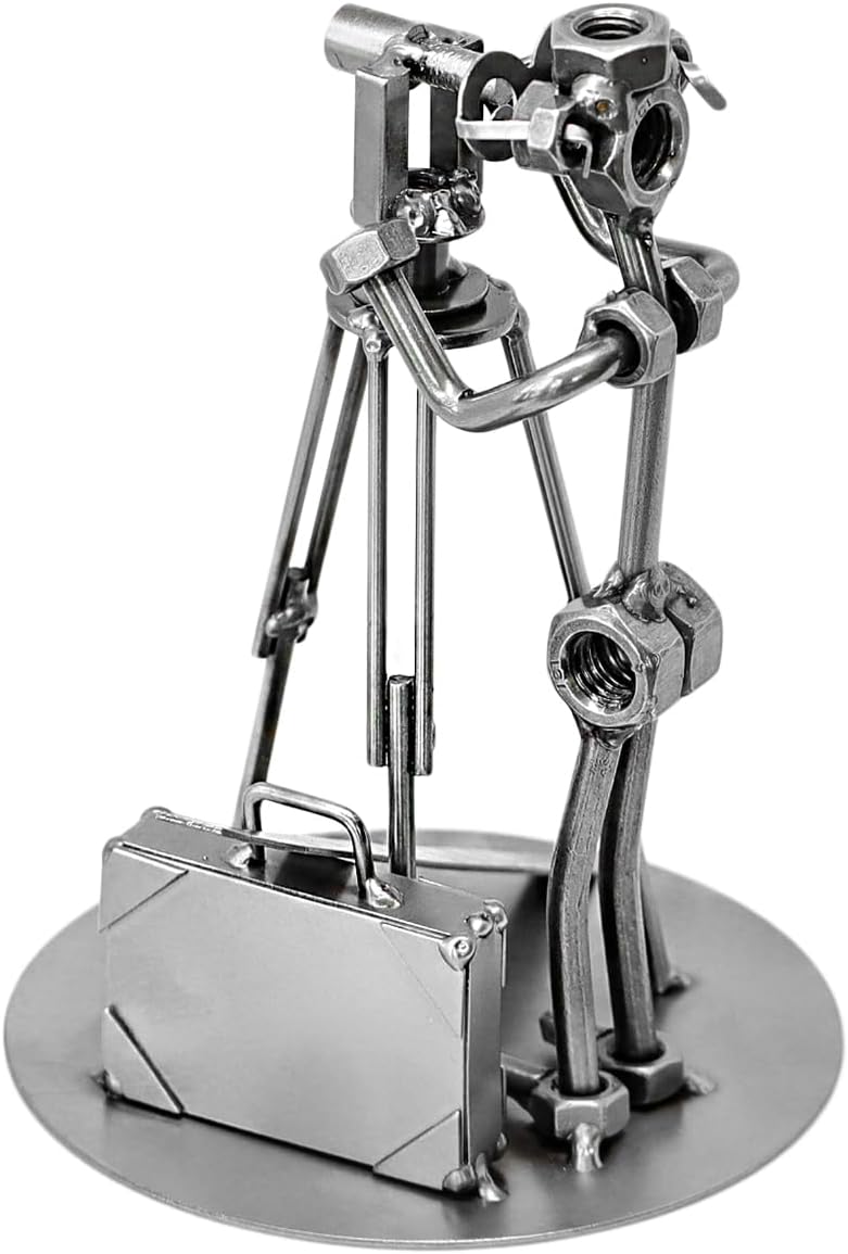 Schraubenmännchen Vermessungstechniker I Handarbeit I Geschenkidee I Metallfigur I Metallmännchen I