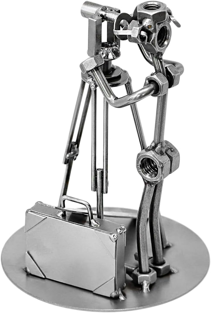 Schraubenmännchen Vermessungstechniker I Handarbeit I Geschenkidee I Metallfigur I Metallmännchen I
